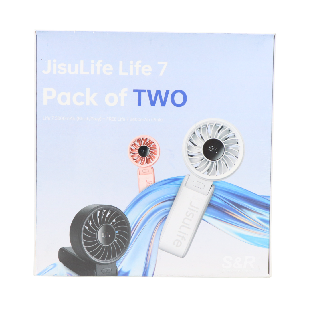 JisuLife Life 7 5000mAh Pack of Two Handheld Fan